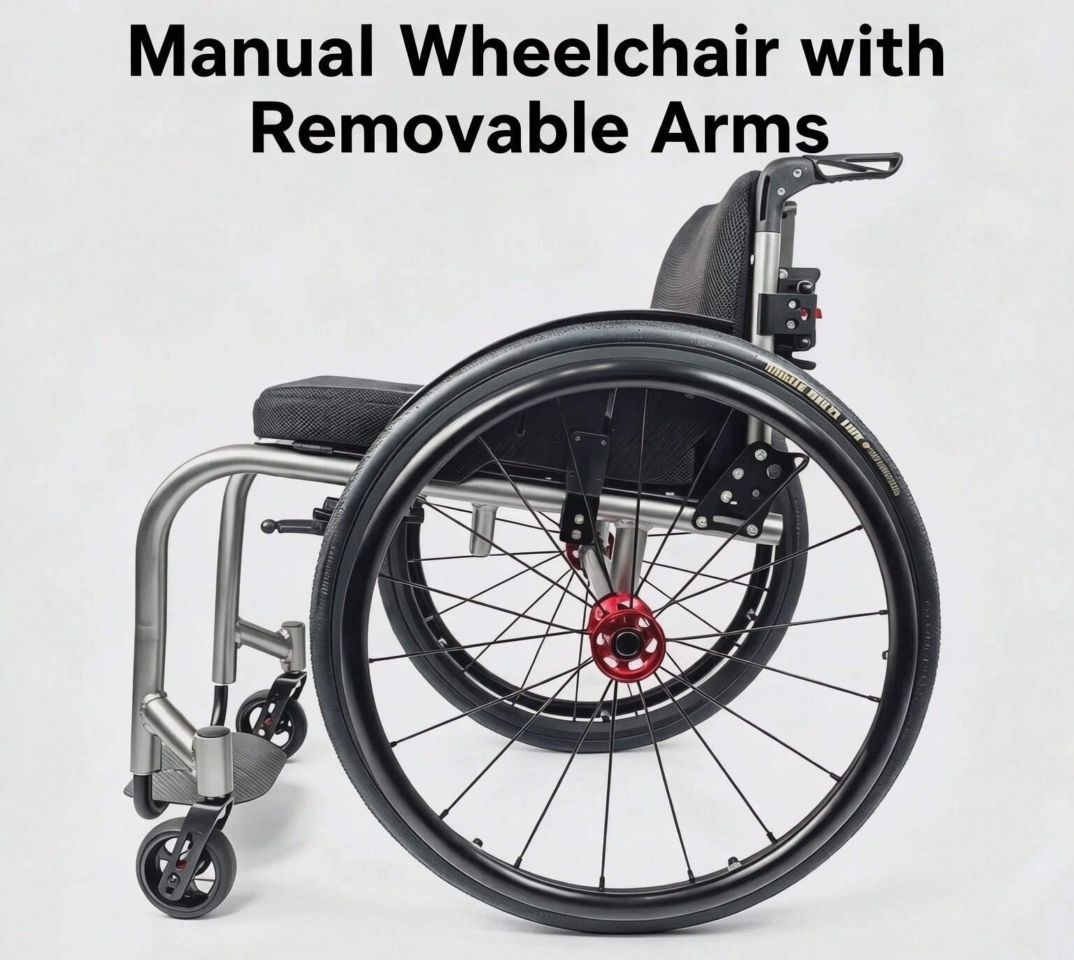 Manual Wheelchair with Removable Arms Manual Wheelchair with Removable Arms
