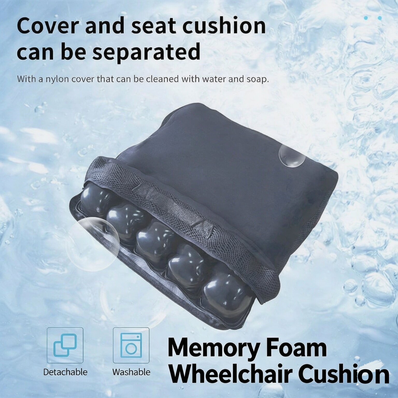 Memory Foam Wheelchair Cushion