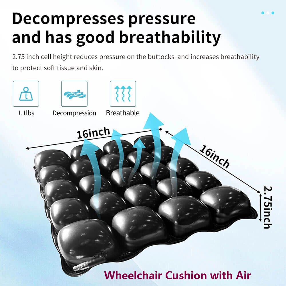 Wheelchair Cushion with Air: Advanced Pressure Relief and Customized Comfort