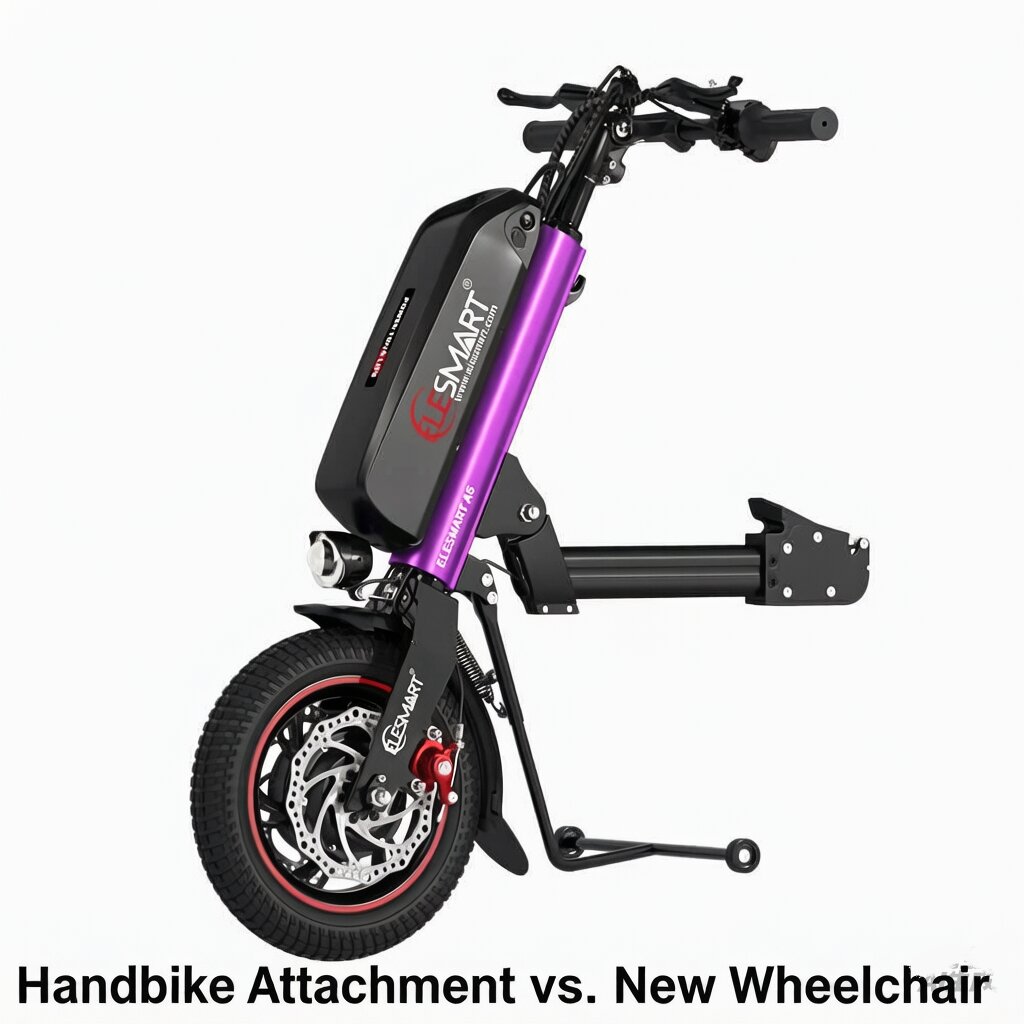 handbike attachment vs new wheelchair