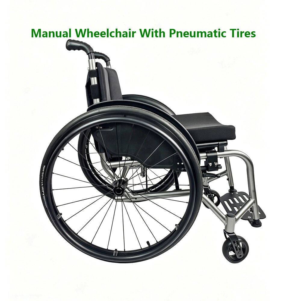 Manual Wheelchair with Pneumatic Tires