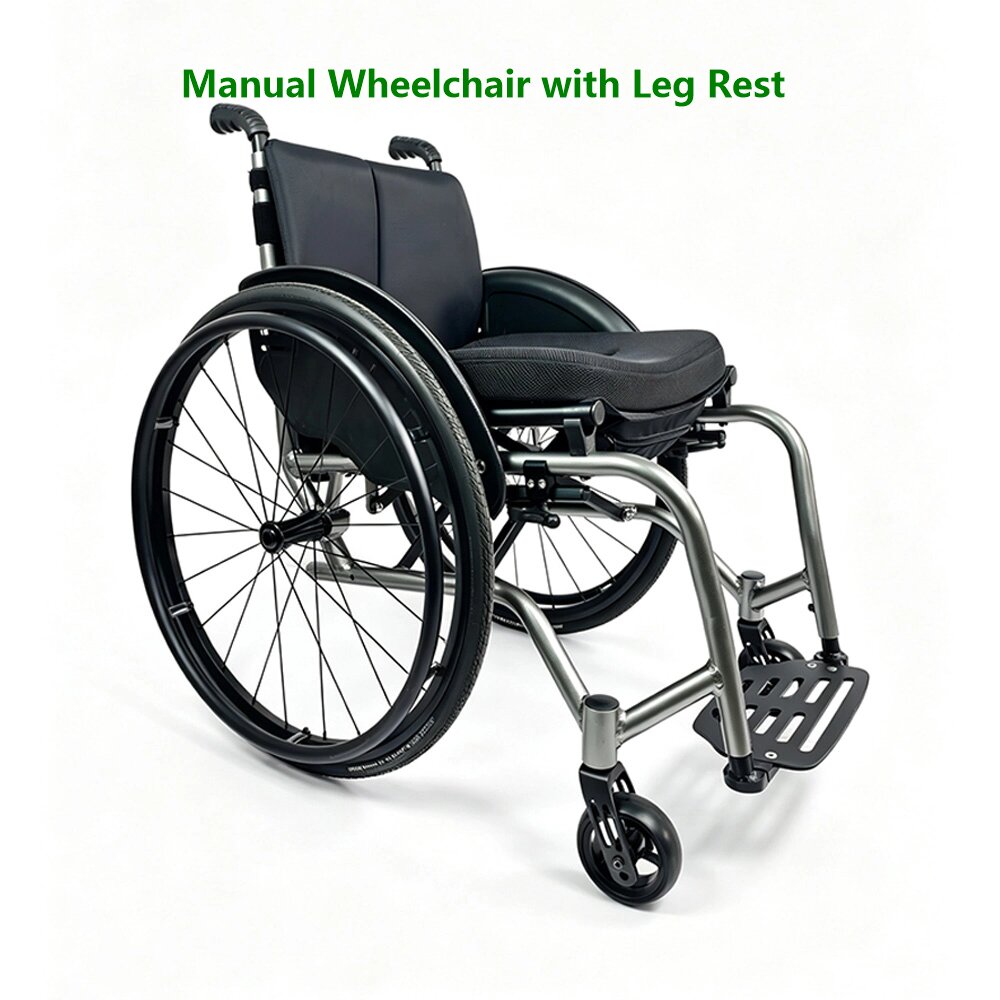 Manual Wheelchair with Leg Rest