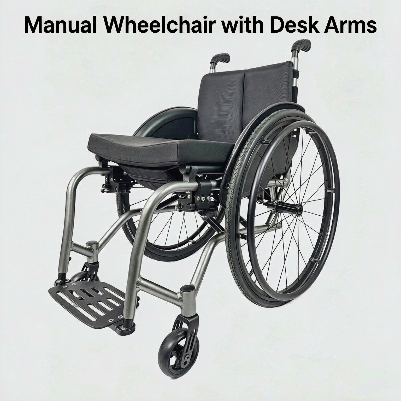 Manual Wheelchair with Desk Arms