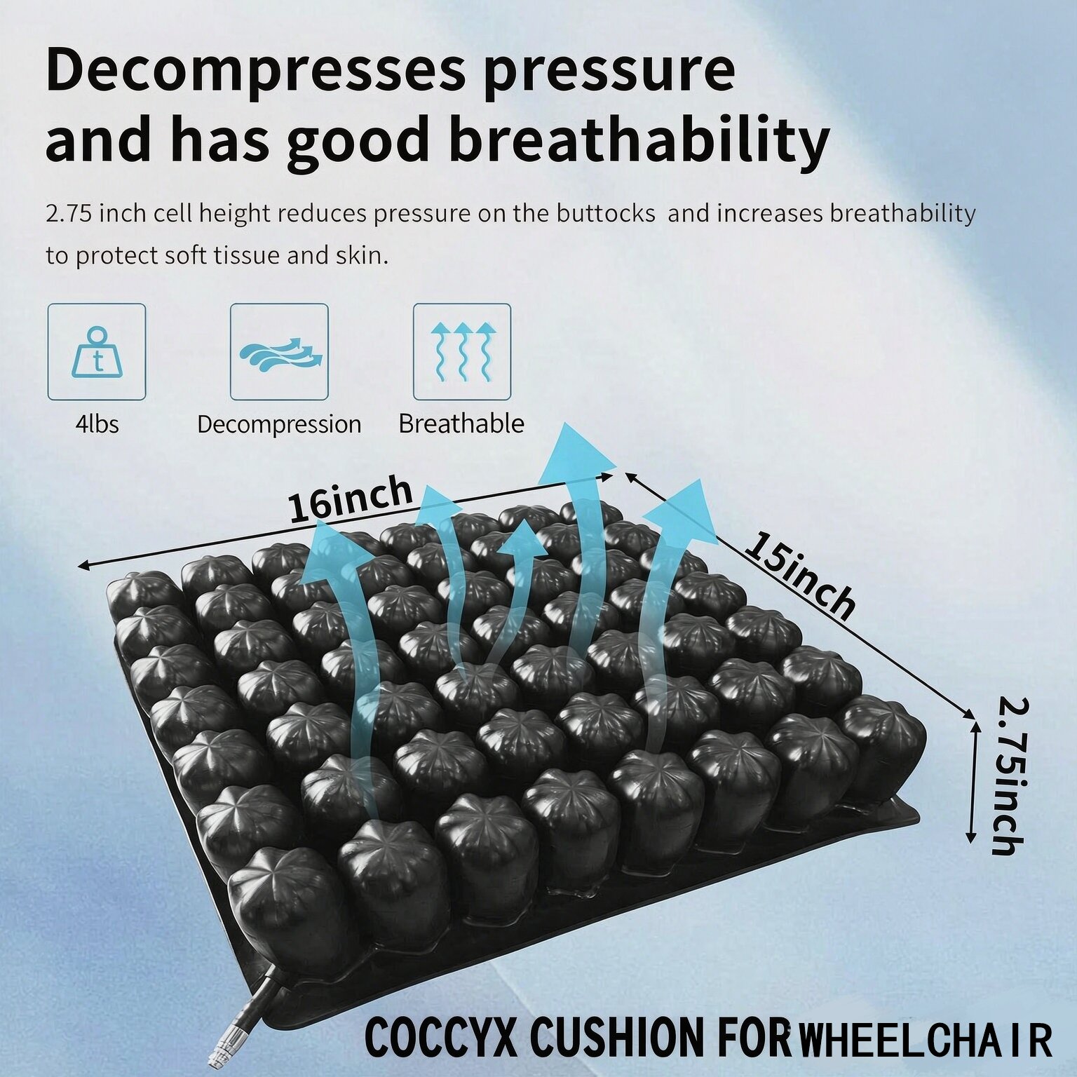 Coccyx Cushion for Wheelchair