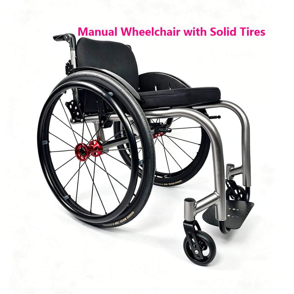 Manual Wheelchair with Solid Tires
