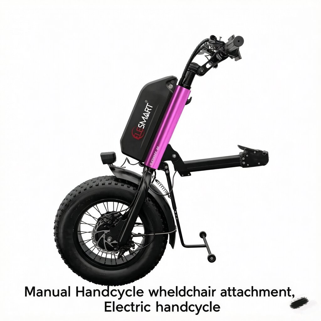 Manual Handcycle Wheelchair Attachment