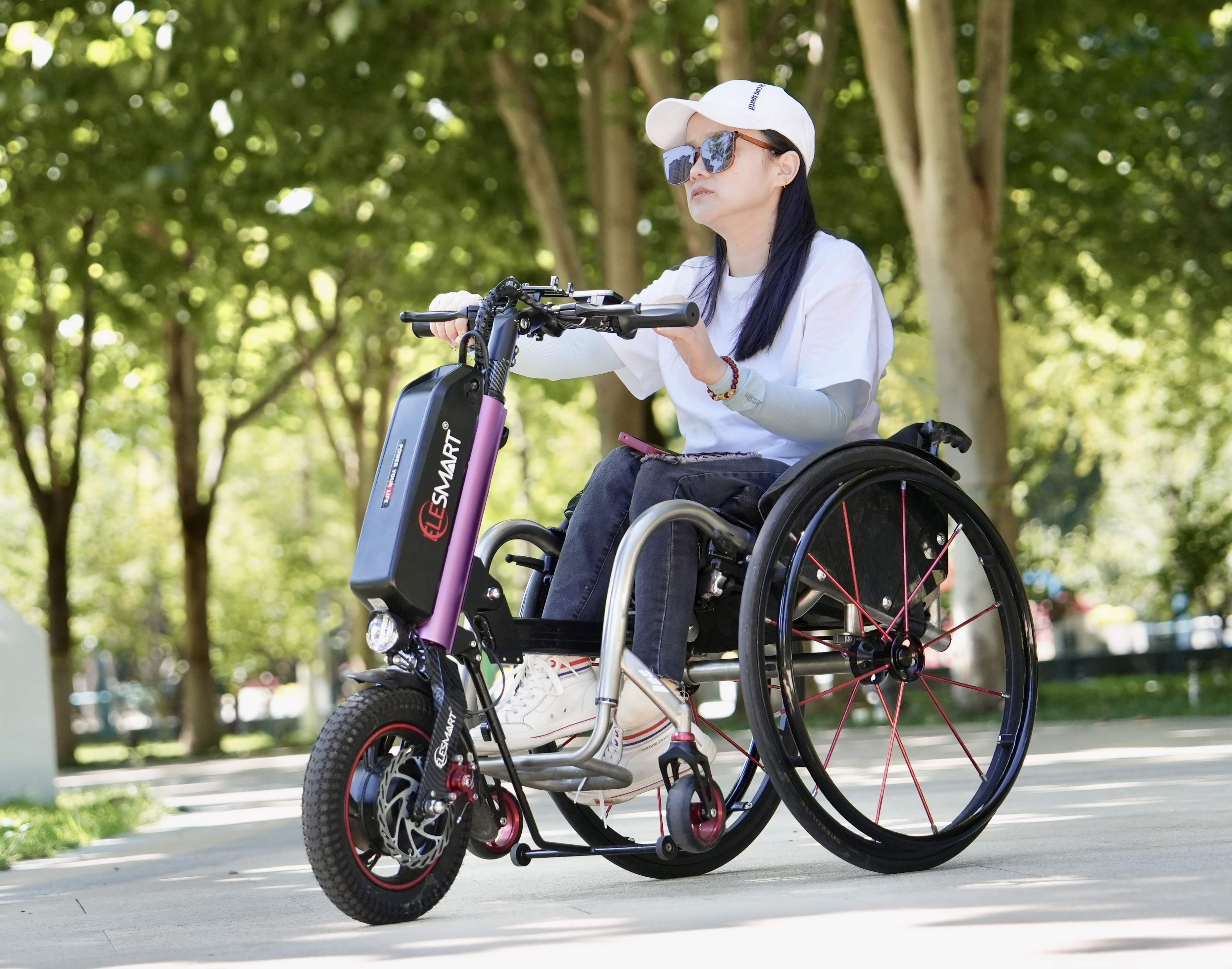 ELESMAET A6 wheelchair power-on