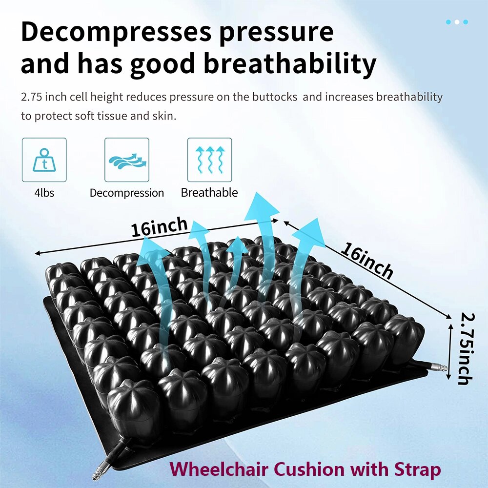 Wheelchair Cushion with Strap