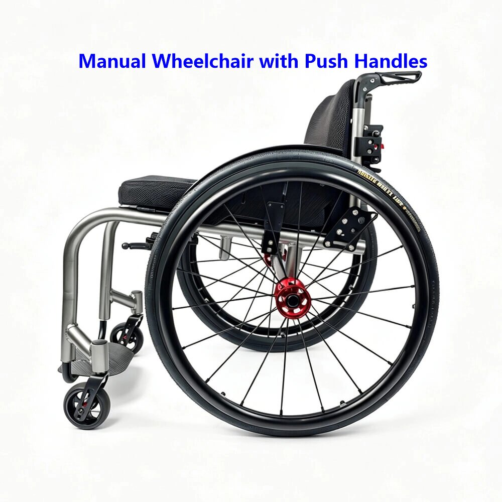 Manual Wheelchair with Push Handles